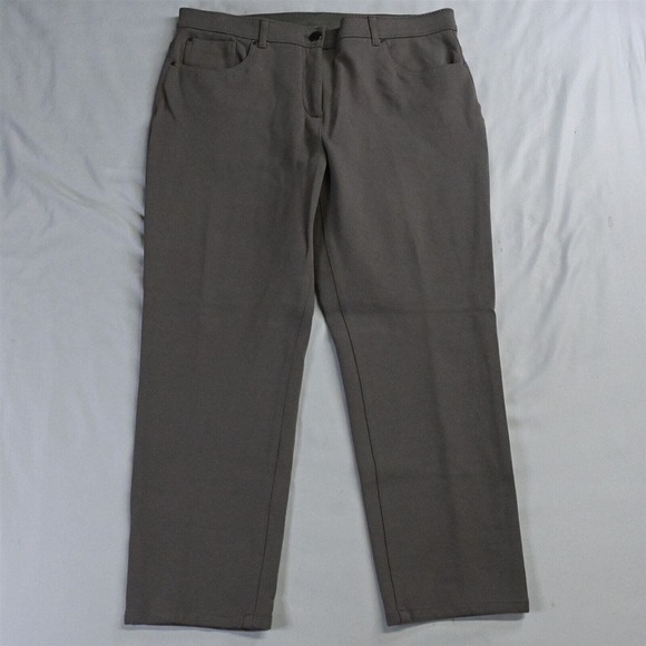 Chico's Denim - So Slimming by Chico's 2 Short / 12 Tan Brown Skinny Ponte Knit‎ Stretch Jeans